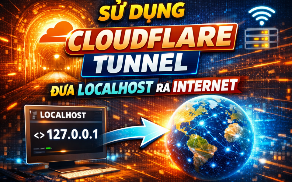 Hướng dẫn sử dụng Cloudflare Tunnel đưa locahost ra Internet