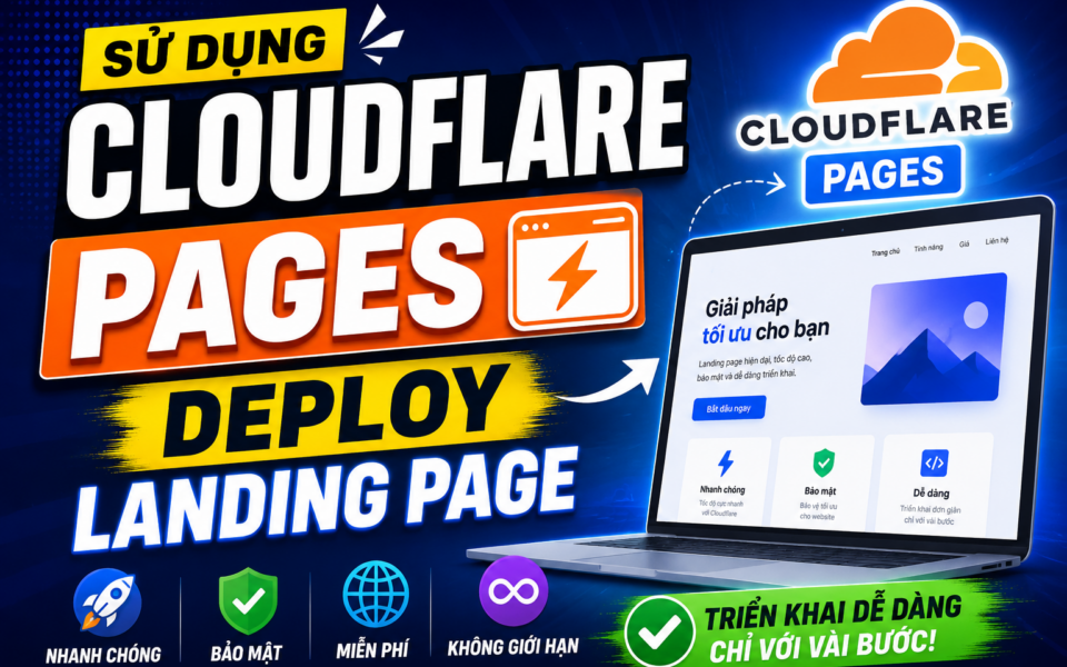 Deploy landing page miễn phí với Cloudflare page